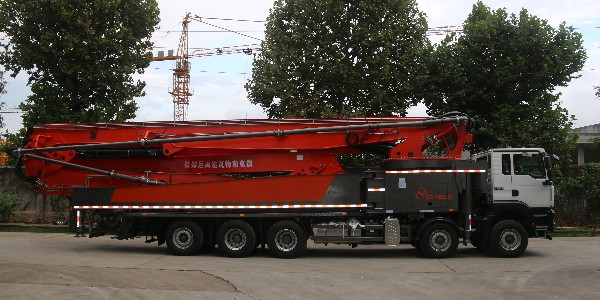 科尼樂70米混凝土泵車以下5點施工優勢，工地打灰離不開